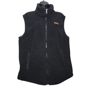Sage Collective Sherpa Fleece Vest Black XL